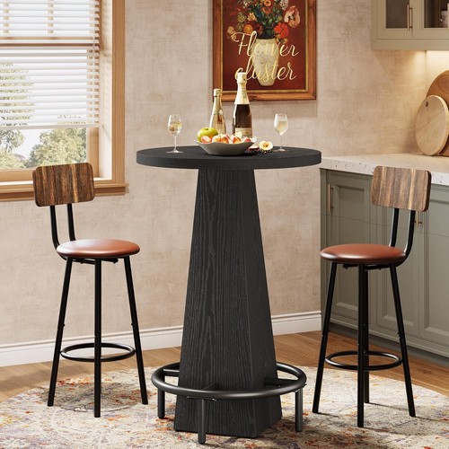 Round bar table high - round, 37.4"