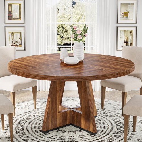 Wood round dining table - 47",