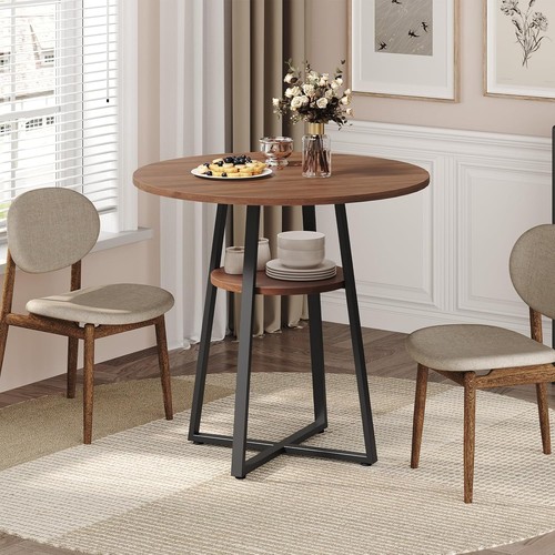 Round dining table - round,