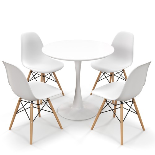 Modern pcs dining set round - pcs,