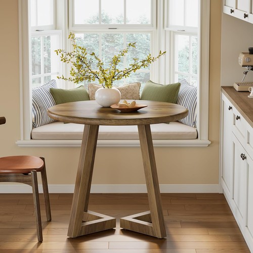 Round dining table for 4 - round, 2-4