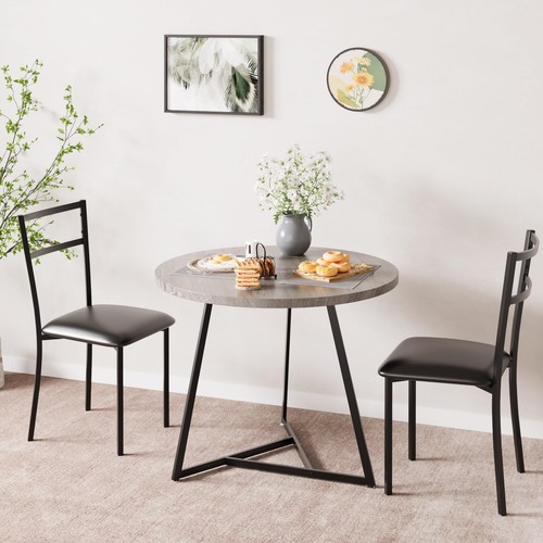 Round dining table set for - table, 2