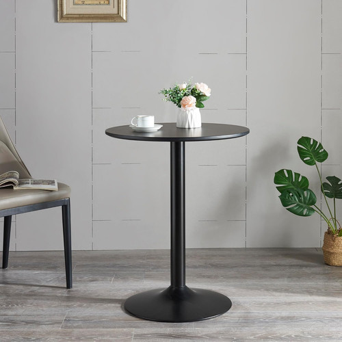 Round dining table 60cm - table, black
