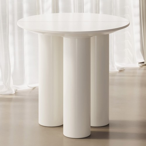 Round dining table white - dining,