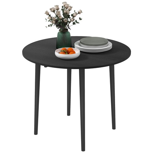 Round drop leaf dining table - round,